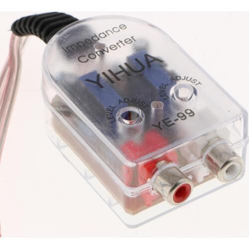 Auto Line Out 2 RCA Input High to Low Audio Impedance Converter