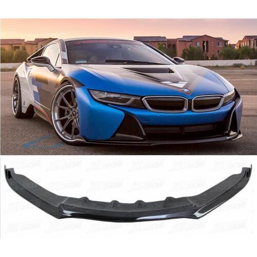 Car Carbon Fiber Front Bumper Lip Spoiler Auto Car Diffuser Fits For BMW I8 2014-2019