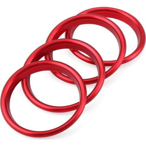 Car styling,air outlet chrome trim ring car air vents cover sticker decoration For Audi Q2 2017