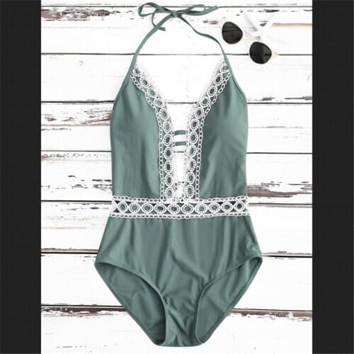 Plus size Bikini One Pieces Women 2020 New Bandage Push-up One-Pieces Bikini Swimwear Swimsuit Bathing Lot S-XXXL
