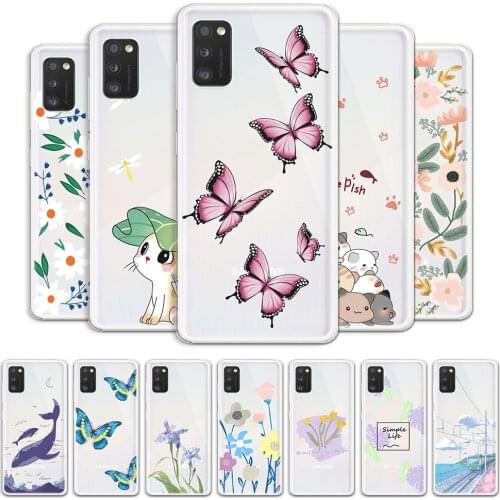 For Samsung Galaxy A41 Case Cover For Samsung A41 Soft Protective Cute Clear Phone Case For Samsung A41 a41 Transparent Bumper