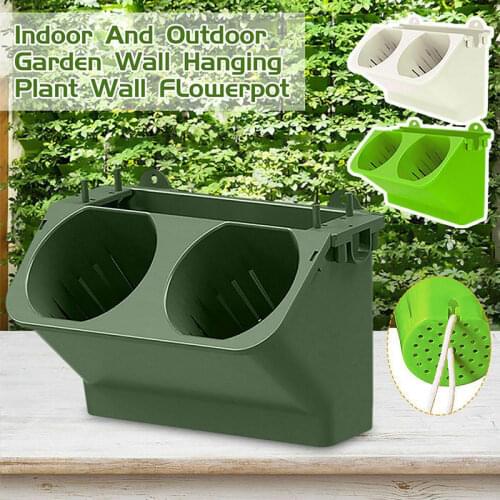Flowerpot Plant Wall Pots Green Basin Three-Dimensional Combined Wall Planting Trough Hanging Basin Punch-Free Pp Flowerpots