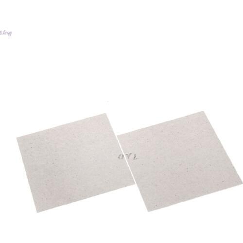 2 Pcs 5.1"x 5.1" Microwave Oven Mica Sheets Repairing Accessory Plates Sheets