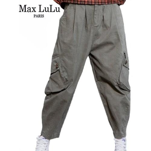 Женские брюки карго Max LuLu China At AliExpress