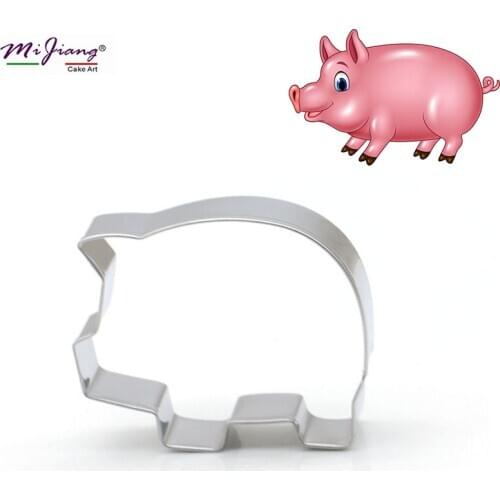 Cute Animal Pig Cake Fondant Biscuit Cookie Cutter DIY Cake Decorating Tool Birthday Party Cake Mold Kitchen Bakeware S7150