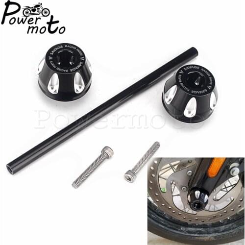 Motorcycle Aluminum 3D Engraved Ball Cut Front Wheel Protection Slider Black Axle Fork Crash Pads For Harley FAT BOY 2018-2021