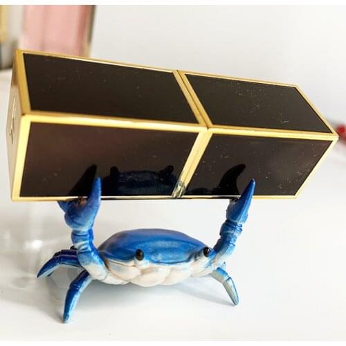 New Japanese creative cute weightlifting crab pen holder frame glasses frame ornaments creative gadgets gift