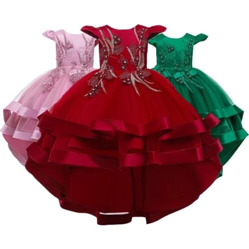 New Flower Baby Girls Dress For Girls Wedding Party Dresses Kids Princess christmas Dress Children Girls Clothing Age 3-12 Years