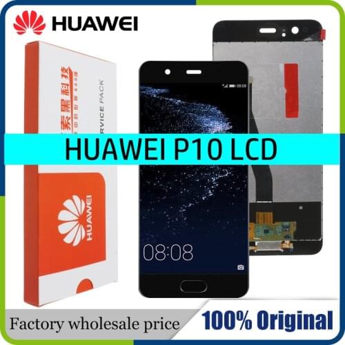 Original 5.1" LCD For Huawei P10 LCD Display Touch Screen Digitizer Assembly With Frame Replacement VTR-L09 VTR-L10 VTR-L29