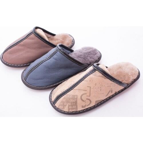 Autumn and winter fur in one piece wool slippers bag home Australian slippers fashion real leather