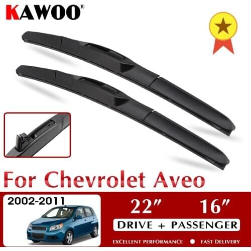 Car Wiper Blade for Chevrolet Aveo 2002 2003 2004 2005 2006 2007 2008 2009 2010 2011 22" 16" Window Windscreen Windshield Wipers