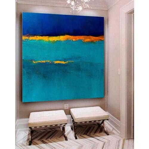 Blue Painting Seascape Painting Large Original Abstract Painting Landscape Painting Sunset Painting Ocean Painting Oil Painting