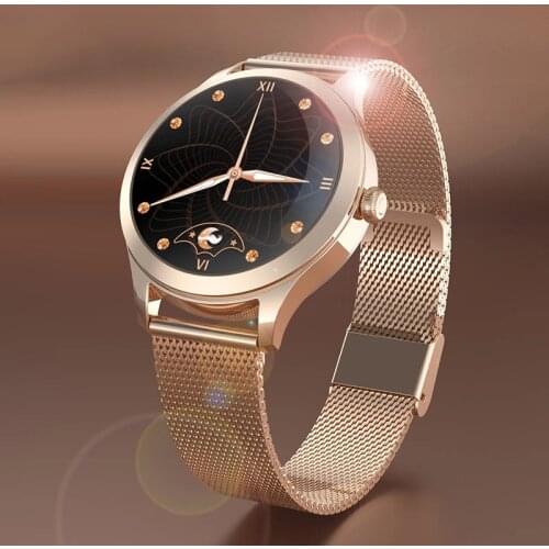 Luxury Steel Women Smart Watch Woman Fashion Watch Heart Rate Sleep Monitoring For Android IOS IP68 Waterproof Ladies Smartwatch