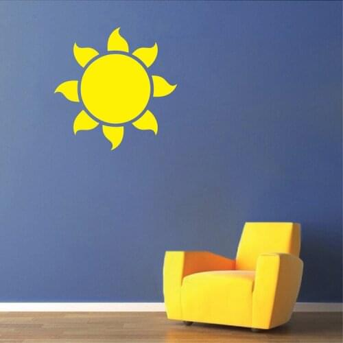 Sun Vinyl Wall Decal Stickers Quote Wall Sticker Baby Nursery Bedroom Wall Art Decor 3D Vinyl Decals Each Family Mural SA790