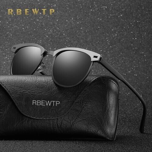 RBEWTP Unisex Retro Vintage Mens Sunglasses Polarized Driving Sun Glasses oculos Male Eyewear Accessories For Men/women 0911