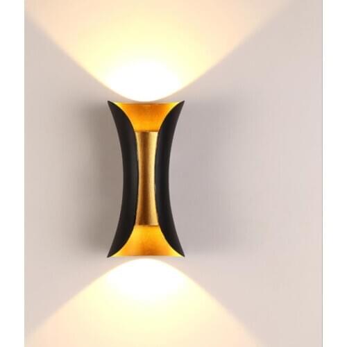 Modern Wall Lamp IP65 Outdoor Indoor Waterproof 12W 24W LED Wall light Living room aisle Park Small waist lamp