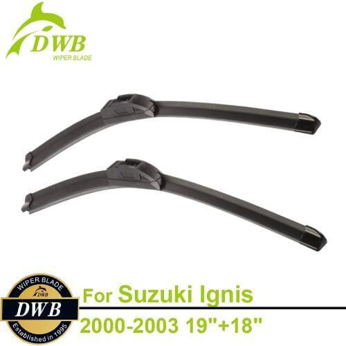 Wiper Blades for Suzuki Ignis 2000-2003 19"+18", 2pcs Free Shipping, Top Windshield Wipers