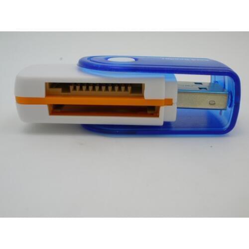 Hot Sales 4in1 USB 2.0 High Speed Multi-Function All IN 1 MS M2 SDHC TF MMC Micro SD U-Flash Memory Card Reader Adapter