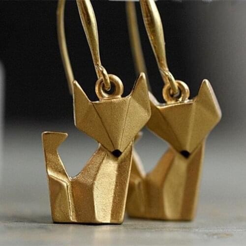 Fashion Simplicity Personality Little Fox Modeling Earring Employee Benefits Give Away Gift
