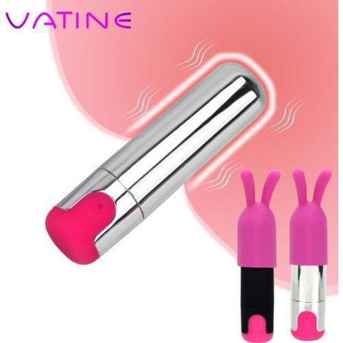 VATINE 10 Speeds Sex Toys for Women Clitoris Stimulator USB Rechargeable G-spot Massager With Rabbit Cap Mini Bullet Vibrator