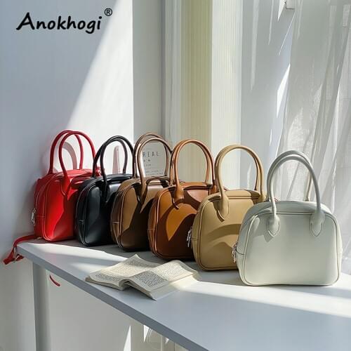 Women Vintage Zipper Tote Bag Ladies Causal Quality PU Handbag Long Strap Pure Color Shoulder Bag ML49