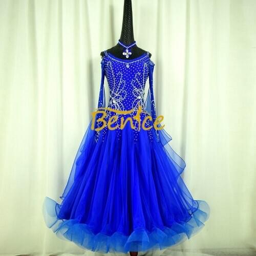 Free Shipping Competition Ballroom Dress for wome Modern Standard Tango Waltz Latin Dance Skirts Ballroom Dance Dress Long Swing