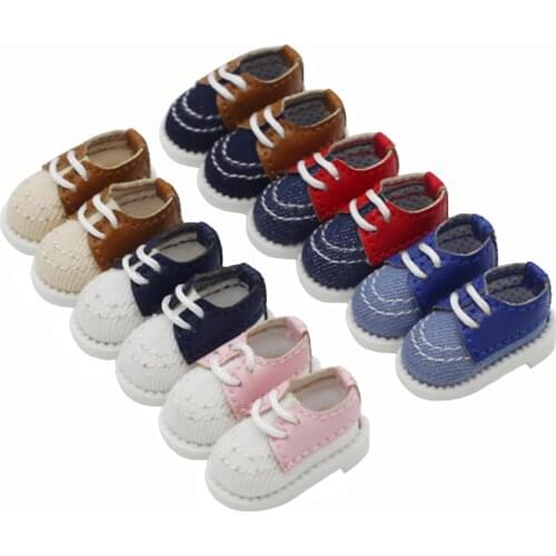 1Pair 12inch Doll Casual Sport Shoes For OB11,YMY,GSC Dolls Accessories Clothes Outfits toy 2.5*1.1cm