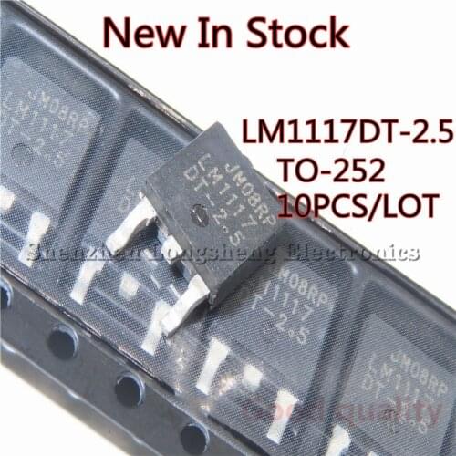 10PCS/LOT LM1117DT-2.5 1117-2.5 TO-252 Linear regulator