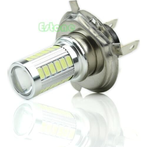 12V Super Bright H4 33-LED SMD White Car Fog Light Headlight Driving Lamp Bulb E7CA