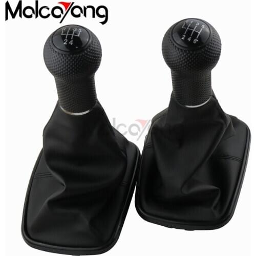5 / 6 Speed Car Styling Gear Shift Knob Gaitor Boot VW For Volkswagen BORA GOlf MK4 / 4 IV JETTA GTI 1999-2005 Black Cap
