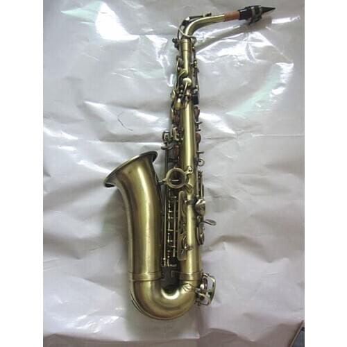 New Antique copper simulation Saxophone E Flat Alto Saxophone Super Playing Musical Instruments Mouthpiece Gift With Case