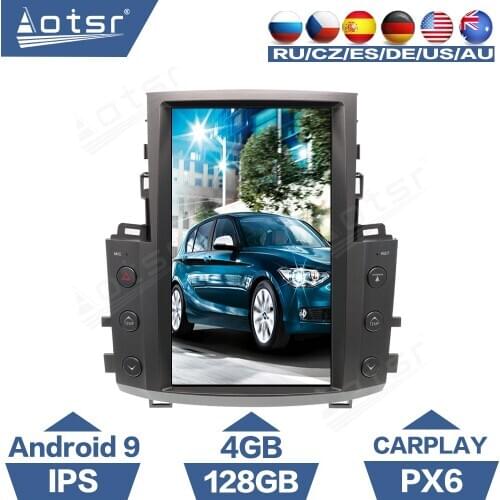 128G Tesla Style Screen Android Car Radio For Lexus LX570 2007 - 2015 GPS Navigation PX6 Multimedia Player Carplay IPS Autoradio