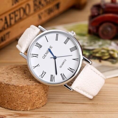 Orologio donna Female Student Leather Strap Ladies Watch Simple And Stylish Ladies Big Dial Watch Gift Watch watch women reloje