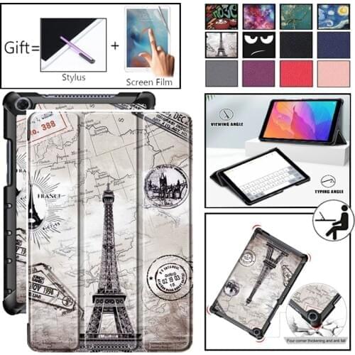 Tablet Case For Huawei MediaPad T3 T5 10 AGS2-W09/L09/L03 10.1'' Fundas Smart Cover for M5 Lite 8.0 10 BAH2-L09/W19 10.1 inch
