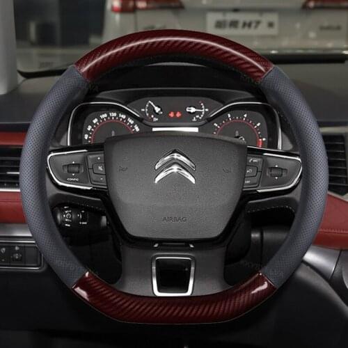D Type Steering Wheel Cover For Citroen DS3 DS4 DS5 2009 - 2015 Grand C4 Picasso 2 2013 - 2021 Spacetourer 2016 - 2021 2020