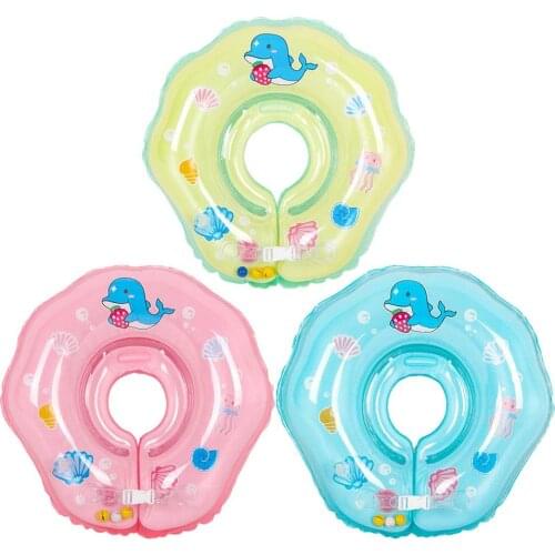 Swimming Baby Accessories Neck Ring Tube Safety Infant Float Circle For Bathing Inflatable For 1-10 Months