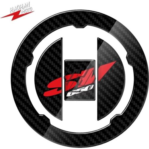 For Suzuki SV650 SV650A SV650S Gas Decals SV 650 2003-2009 3D Carbon-look Motorcycle Fuel Gas Cap Protector Sticker