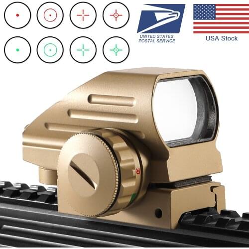 Holographic Reflex Tactical Red Green Laser 4 Reticle Projected Dot Sight Scope Airgun sight Hunting 11mm/20mm Rail Mount AK