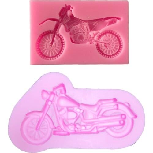 Motorcycle Motorbike Cooking Tools Decoration Silicone Mold Baking Fondant Sugar Craft Molds DIY Cake