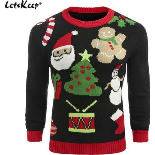LetsKeep Men's Knitted Pullovers