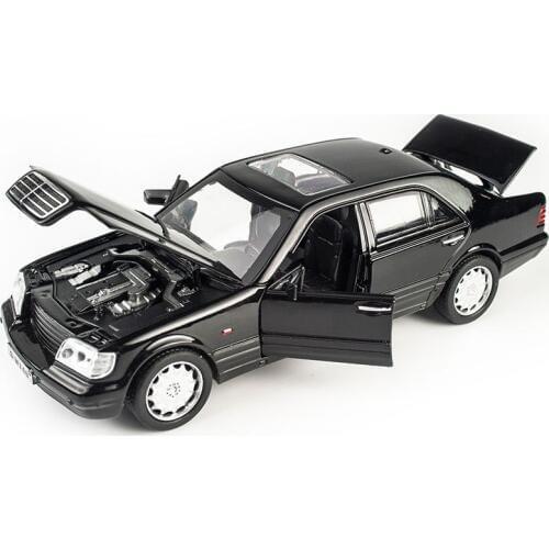 Mercede-Ben S W140 1:32 Alloy Model Car Sound Light Pull-back Light Sound Alloy Vehicle Model Toys for Children