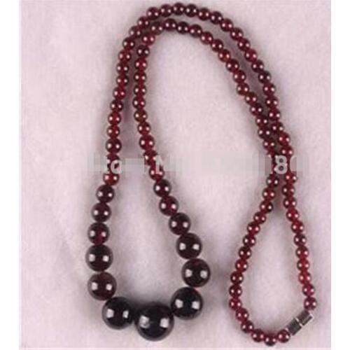 2017 Fashion! DIY Style Natural 5-11mm Garnet Jewelry Beads Necklace JT5466 Send love to girl jewelry