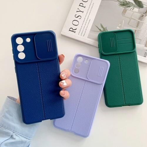 Soft Silicone Shockproof for Samsung Galaxy S20 S21 FE s20 Ultra S21+ s21PLUS S20FE S21FE S21ULTRA Push Window Camera Protect
