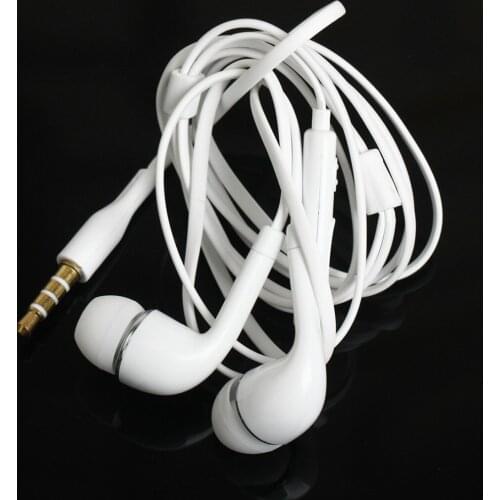 50pcs/lot For J5 Headsets 3.5mm Jack In-ear Earphones Headphones Hands-free with Mic for iPhone Samsung S4 S6 S7 Cellphones