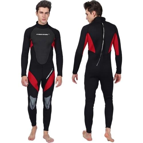 Neoprene 3MM Men Wetsuit Equipment Kitesurf Windsurf Swimming Spearfishing Clothes Wet Suit Underwater Fishing Surf Scuba Diving
