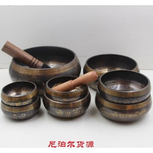 Nepal pure bronze meditation bowl porcelain pots practice bowl