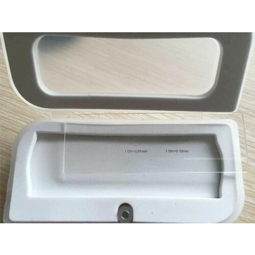 New 0.1mm 0.01mm Microscope Stage Micrometer Calibration Slide
