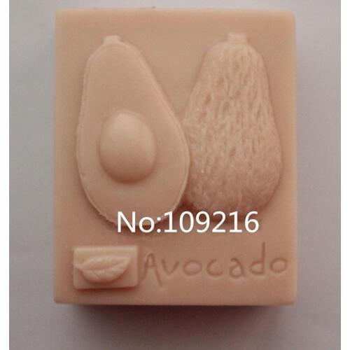 Wholesale!!!1pcs Avocado (ZX911) Handmade Soap Mold Crafts DIY Silicone Mould