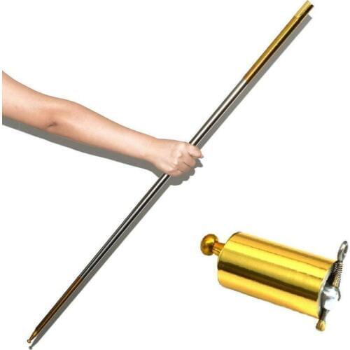 POCKETSTAFF- Stainless Portable Martial Arts Metal Staff 110/150cm Magic Wand Professional Magician Stage Supplies Hot Sale