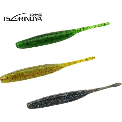 TSURINOYA 6pcs Soft Bait 120mm/7.4g Wag Fishing Lures Silicone Artificial Soft Worm Baits Leurre Souple Para Peche Pesca Wobbler